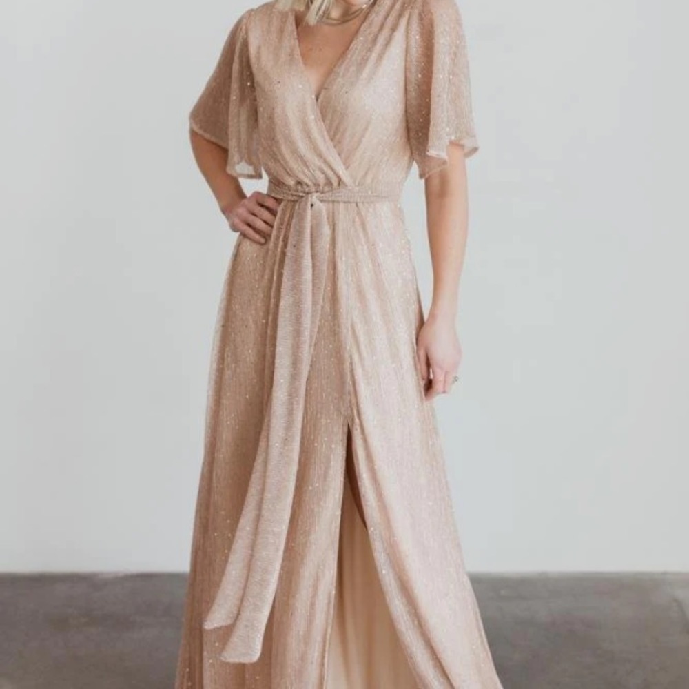 BALTIC BORN CHAMPAGNE GRACE SPARKLE DRESS